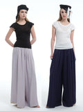 8ght 8ghts ‘Yong’ Double-Layer Drape Women’s Wide-Leg Casual Trousers