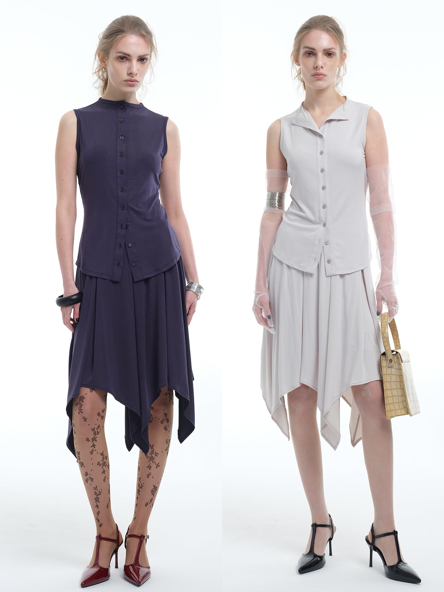 8ght 8ghts ‘Evening Tide’ Sleeveless Women’s Top and Skirt Set