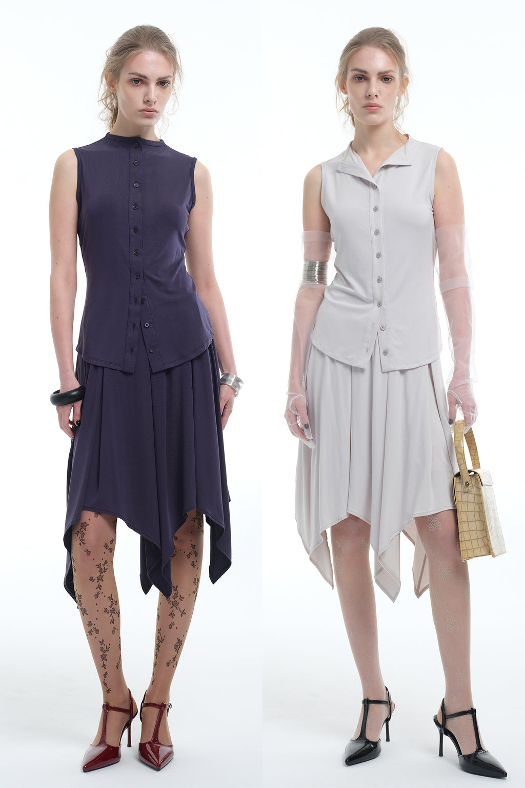 8ght 8ghts ‘Evening Tide’ Sleeveless Women’s Top and Skirt Set