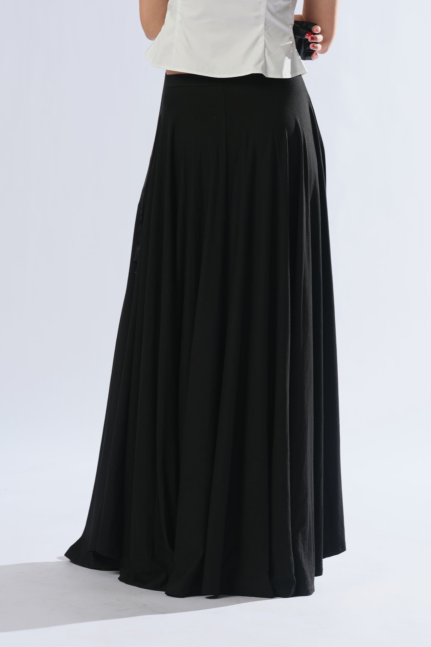 8ght 8ghts Wander ‘Wander’ Modal Midi Skirt for Women with Pockets, A-line Skirt
